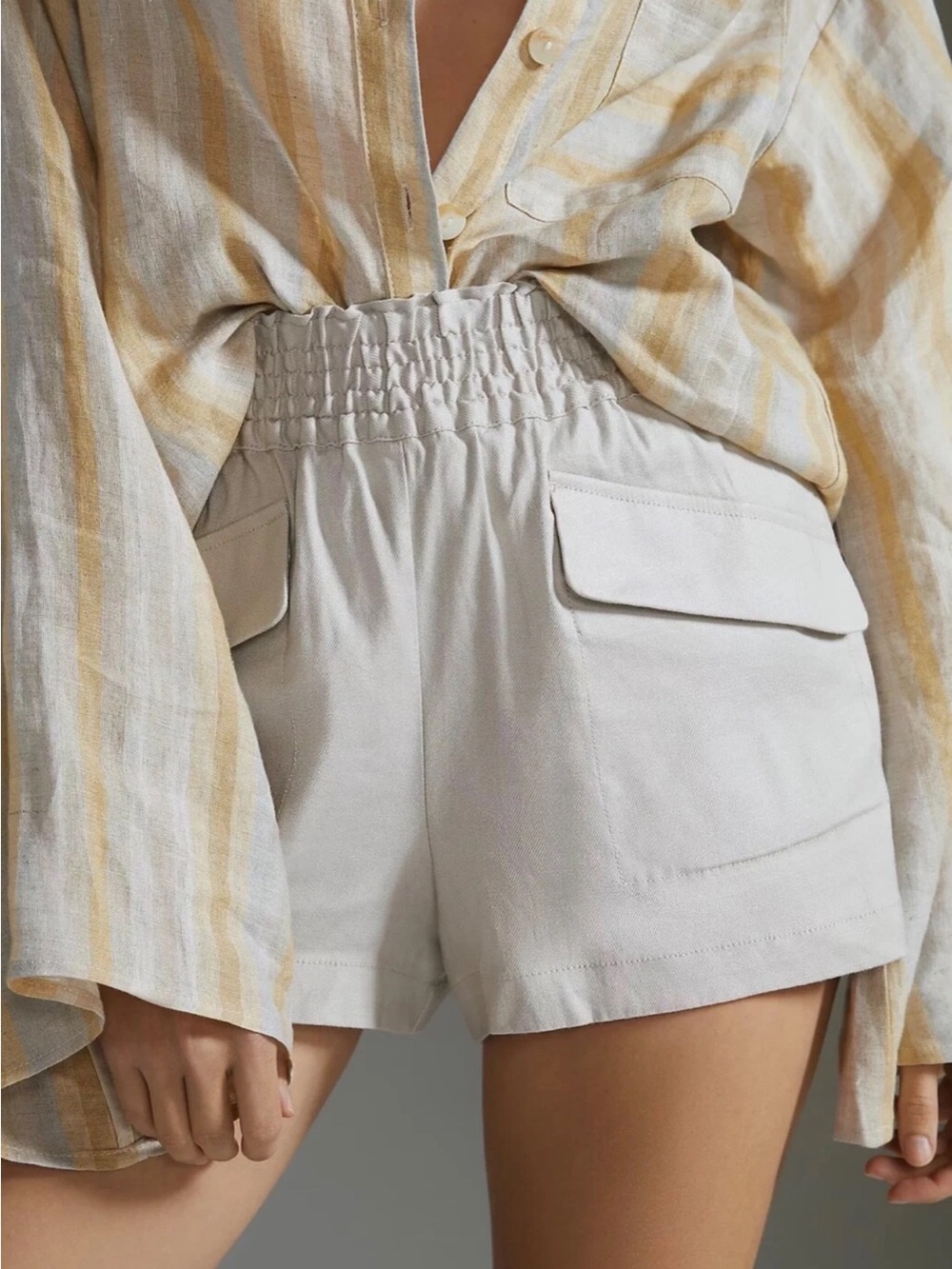 Maeve Linen A-Line Shorts
